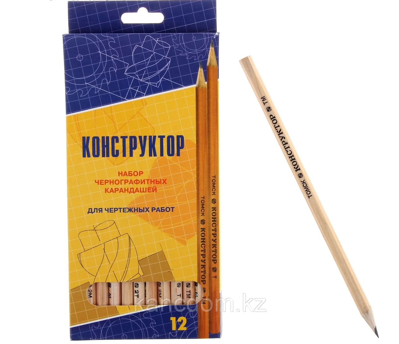Карандаш простой чернографитных, КОНСТРУКТОР, 109/6